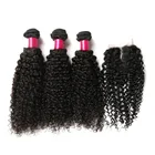 Deep curly sample hair bundle bundle deals hair extension closure with bundle