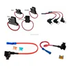 Car auto Inline Waterproof 14AWG Wiring Harness Plastic Square Shell Cap Wiring Harness Automative Fuse Holder