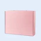 Accept custom full color printing cardboard paper women clothing packaging shipping boxes with handle