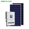 stock 40kw 45kw 50kw grid tie solar energy system factory cheap price 40kw 45kw