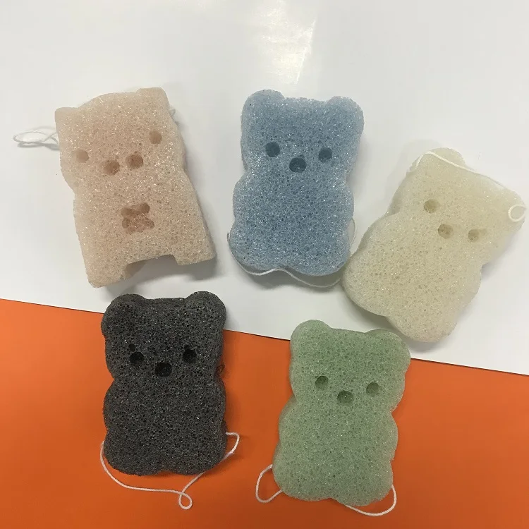 Multi color Bear Shape konjac sponge custom packaging baby bath use konjac baby sponge, Grey/bamboo charcoal
Multi color Bear Shape konjac sponge custom packaging baby bath use konjac baby sponge, Grey/bamboo charcoal