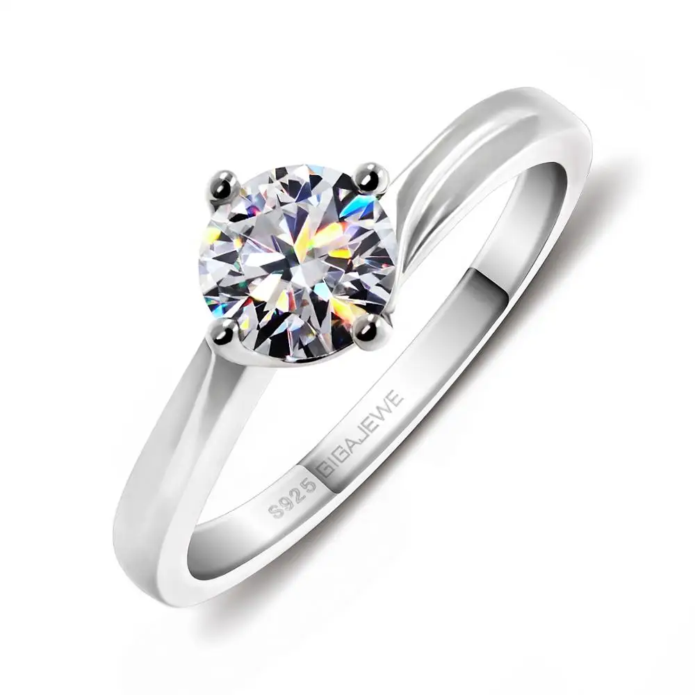 GIGAJEWE Moissanite Ring Engagement Ring Free Shipping Round Cut F Color 925 Silver Multi-layer Plated Fashion 0.8ct White
GIGAJEWE Moissanite Ring Engagement Ring Free Shipping Round Cut F Color 925 Silver Multi-layer Plated Fashion 0.8ct White