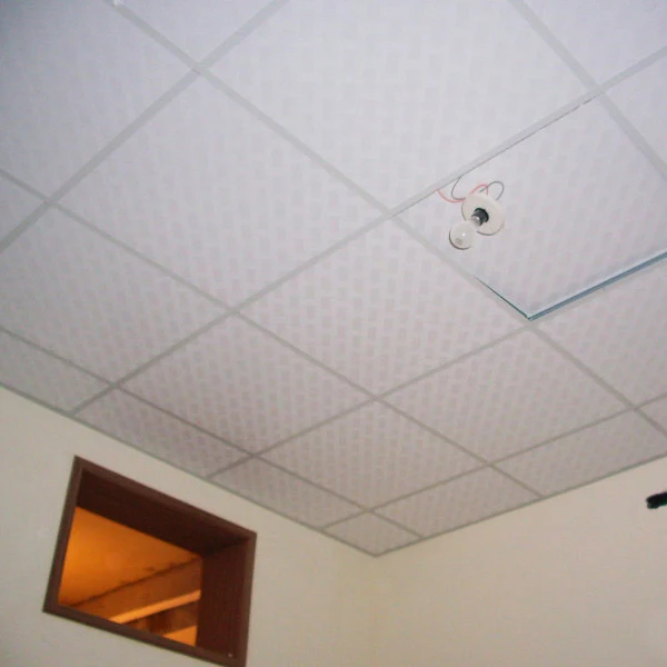 60x60 Perforated Ceiling Tile Gypsum Board False Ceiling View