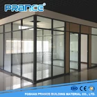 Office double glazed louver glass partition on sale