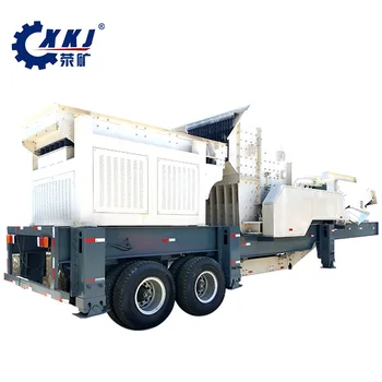 Wheeled Mounted Building Waste Crusher Station for Mobile Crushing Plant
