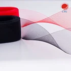 Polyester strong mesh fabric crinoline horsehair braid for wedding dress