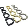 Black Silver Gold 1 Inch Custom Leather Handbag D-Ring Shape Metal D Ring Buckle For Bags Belt