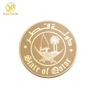 Custom logo printed metal tags brass name plate sign label