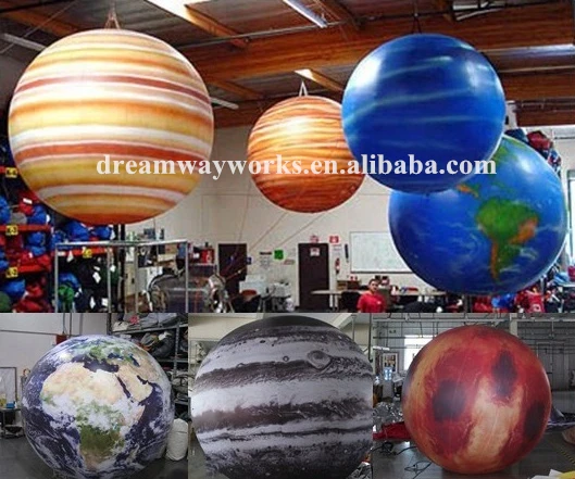 2019 Hot Sale Giant Inflatable Planet For Decoration Large Led Inflatable Hanging Planets View Inflatable Planet Dreamway Product Details From