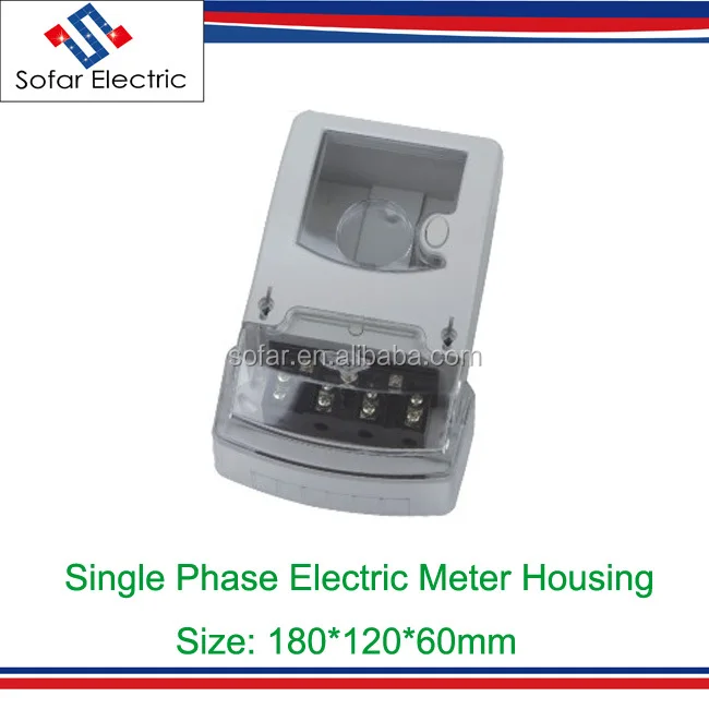 DDS-09B Size 180*120*60mm Single Phase Electric Energy Meter Enclosure