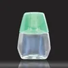 Empty plastic clear green cap 12ml eye drop bottle