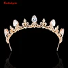 Silver Wedding Accessories Beads Pageant Bride Crown Alloy Rhinestone Hair Comb Accessories Jewelry Queen Crowns And Tiaras
