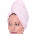 Microfiber Hair Turban Towel Wrap - Super Absorbent Drastically Reduce Hair Drying Time