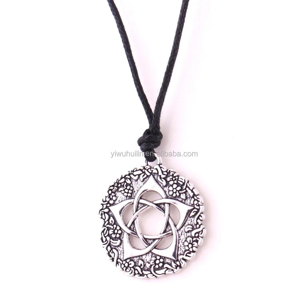 Hk 091 Vintage Jewelry Wholesale Fashion Silver Tone Flower of Life Pendant leather Viking Amulet necklace, Life flower necklace
Hk 091 Vintage Jewelry Wholesale Fashion Silver Tone Flower of Life Pendant leather Viking Amulet necklace, Life flower necklace