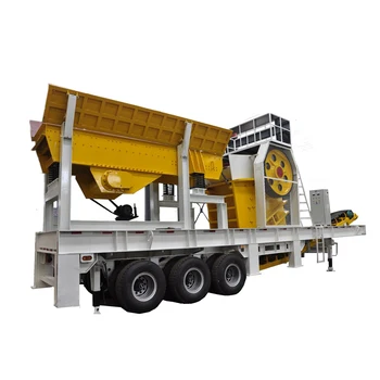 portable rock screener with vibrating screen