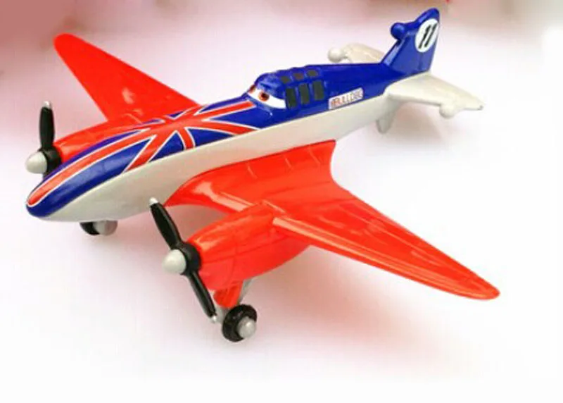 100% Original Pixar Planes Wings Around the Globe UK Racer Bulldog 1:55 Diecast Plane New Loose