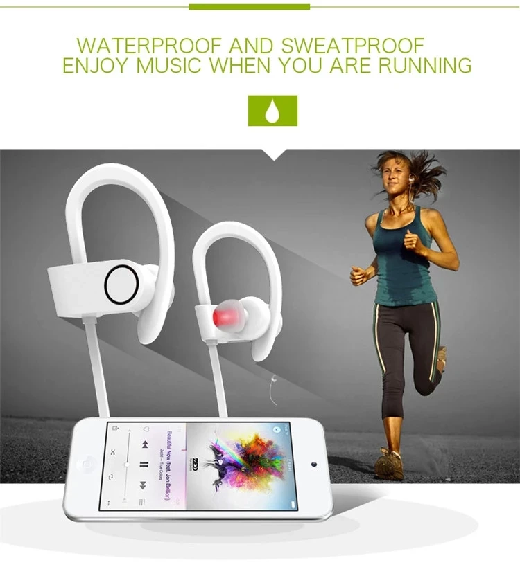 Amazon top seller 2018 U8 waterproof IP68 wireless bluetooth earphone , bluetooth noise cancelling headphones for sport - ANKUX.COM