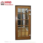 WIND latest French style grill design copper wood window and door for sale