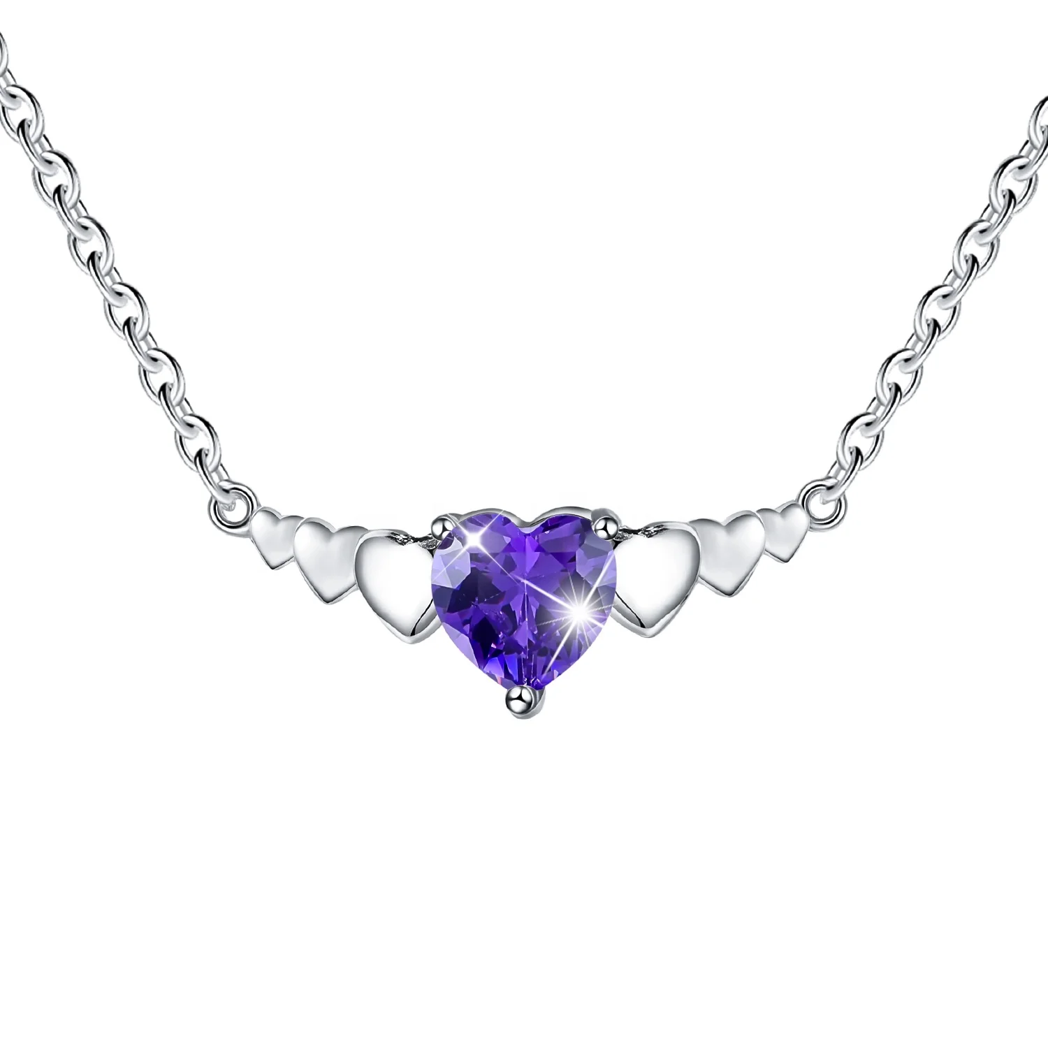 Custom Love Heart 925 Sterling Silver Cubic Zirconia Stone Pendant jewellery Necklace For Women
Custom Love Heart 925 Sterling Silver Cubic Zirconia Stone Pendant jewellery Necklace For Women
