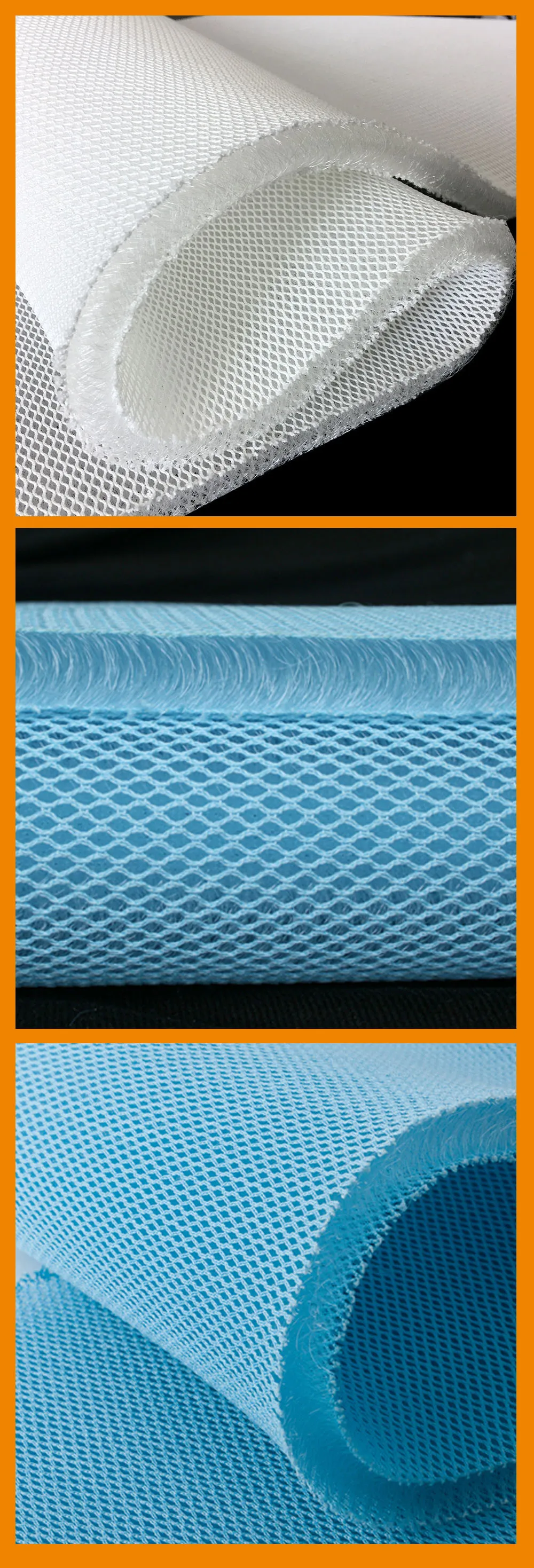 Washable Breathable Wellcool Mm Thickness D Spacer Mesh Fabric