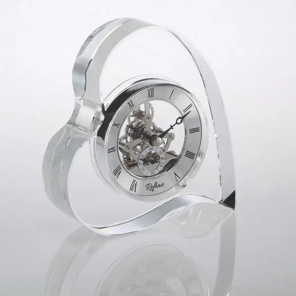 m-5138 wedding souvenir desktop gift set crystal skeleton clock