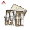 2019 hot sale promotional gift gold pouch 9pcs stainless steel small manicure set