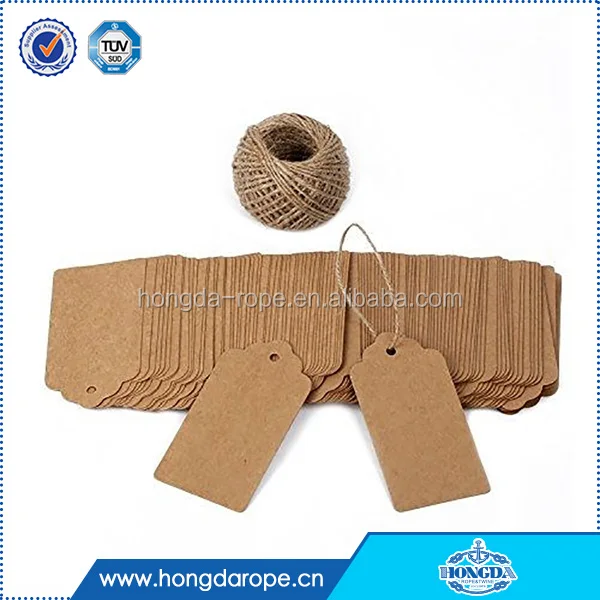 kraft paper gift tags with string wedding rectangle craft hang