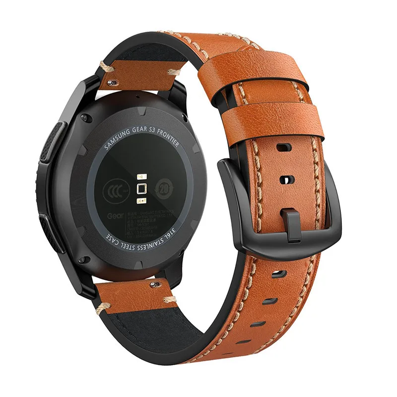 Genuine Leather Strap with Buckle Strap Replacement Wristband for Samsung Gear S3 Frontier Band, Brown/cinnamon brown/cognac brown/delightful dijon
Genuine Leather Strap with Buckle Strap Replacement Wristband for Samsung Gear S3 Frontier Band, Brown/cinnamon brown/cognac brown/delightful dijon