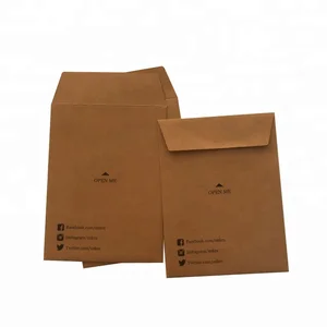wholesale eco friendly cheap kraft paper gift card envelope with