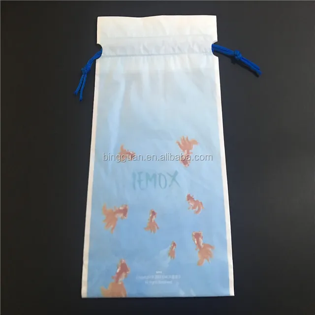 hot sealing popular promotional peva drawstring plastic bag