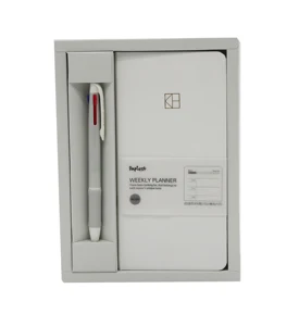 cover notebook gift set with embossing logo a5 notepad gift box