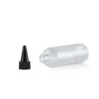 Twist top sealing type 135ml PET clear plastic e liquid bottle for glue and ink packing