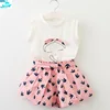 SE158 Cute T Shirt With Shorts Sets Kids Clothes Girls Clothing Sets Summer