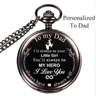 Alloy japan movement personalized quartz pocket watch