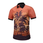 Fashion Wholesale Promotional 3d custom t shirt printing digital mens polo shirt