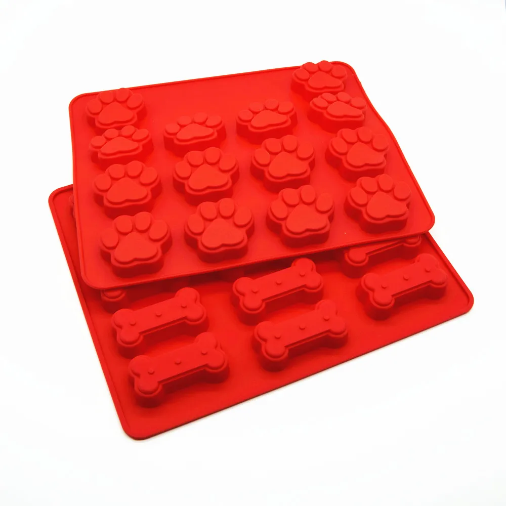 100% food grade BPA free Dog Paw and Bone Silicone Baking Tray Molds, Blue,pink,purple,custom
100% food grade BPA free Dog Paw and Bone Silicone Baking Tray Molds, Blue,pink,purple,custom