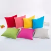 wholesale 100% cotton canvas plain blank solid sublimation decorative throw pillow cover case