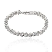 Wholesale Luxury Jewelry Rome Trendy Crystal Bracelet Gold Plated Chain Cubic Zirconia Bracelets For Women
Wholesale Luxury Jewelry Rome Trendy Crystal Bracelet Gold Plated Chain Cubic Zirconia Bracelets For Women