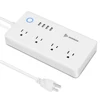 Smart wifi power strip works with amazon alexa google home assistant app control surge protection 4 USB ports 4 outlets