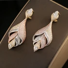 ER00027 Fashion Indian Wedding Bollywood Jhumka chandelier long earrings artificial