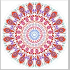 Large Round Beach Towel Blanket Microfiber Print Colorful Cute Fruit Pattern Shawl Vacation Camping Mat Kiwi