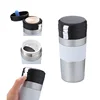 Stainless Steel Vacuum Insulated Cup Coffee Reusable Take Away OEM Travel Wholesale Coffee Mug With Lid Christmas Custom Logo