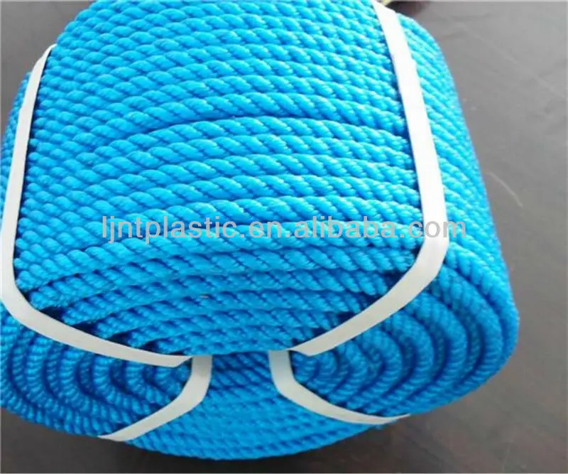 3/4 strands blue pp twisted danline rope