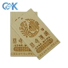 Wooden gifts Customized Carving laser cutting Wooden Post card With High Quality~