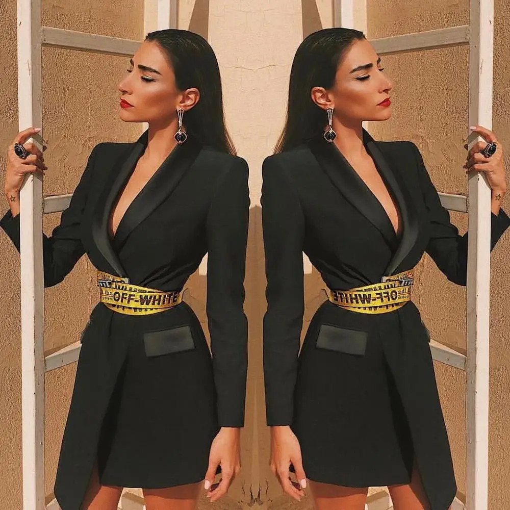 New Design Black Long Sleeve V-neck Sexy Fashion Celebrity Evening Party Dress
New Design Black Long Sleeve V-neck Sexy Fashion Celebrity Evening Party Dress