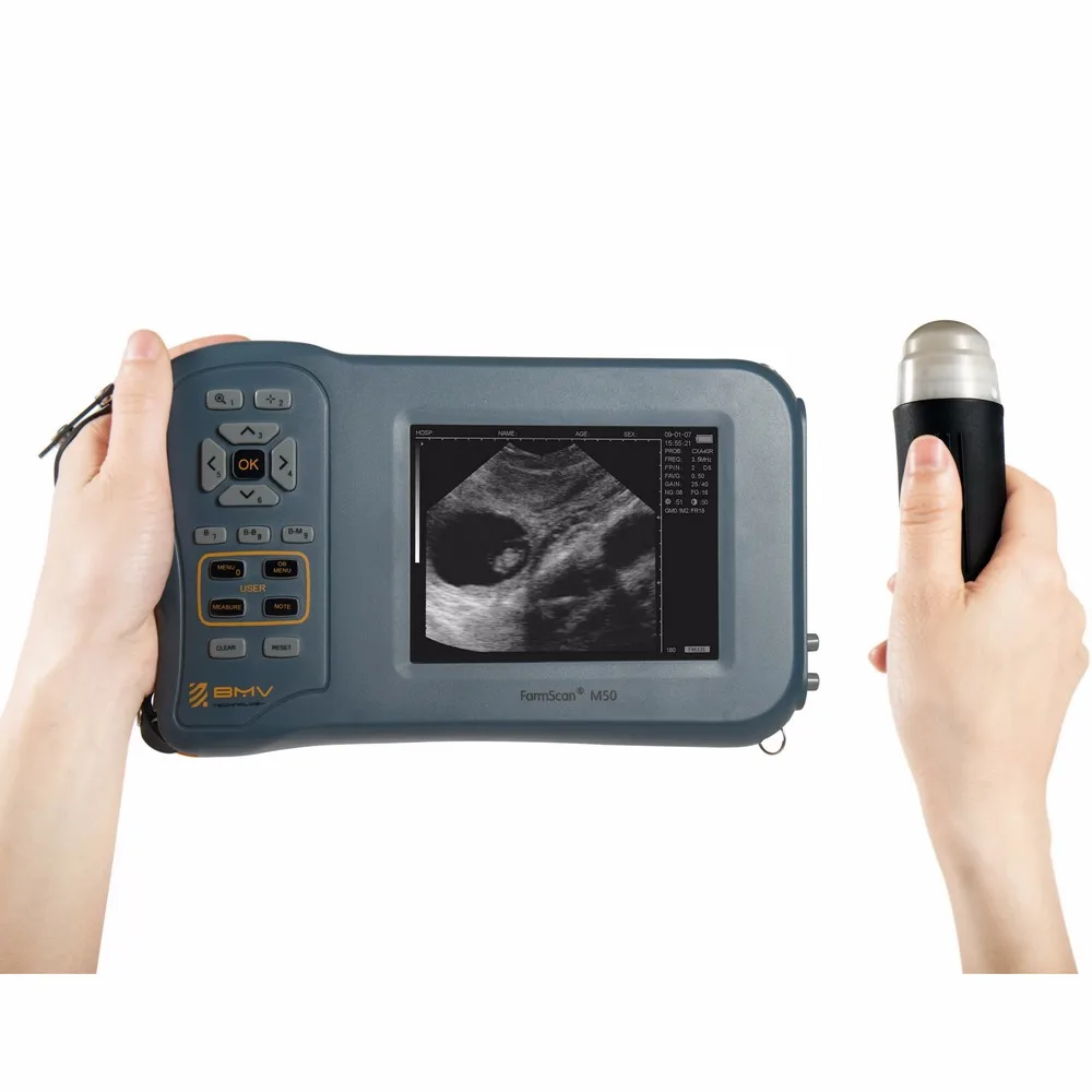 猪场动物怀孕测试仪手持式便携式超声波扫描仪系统,适用于兽医,农民和