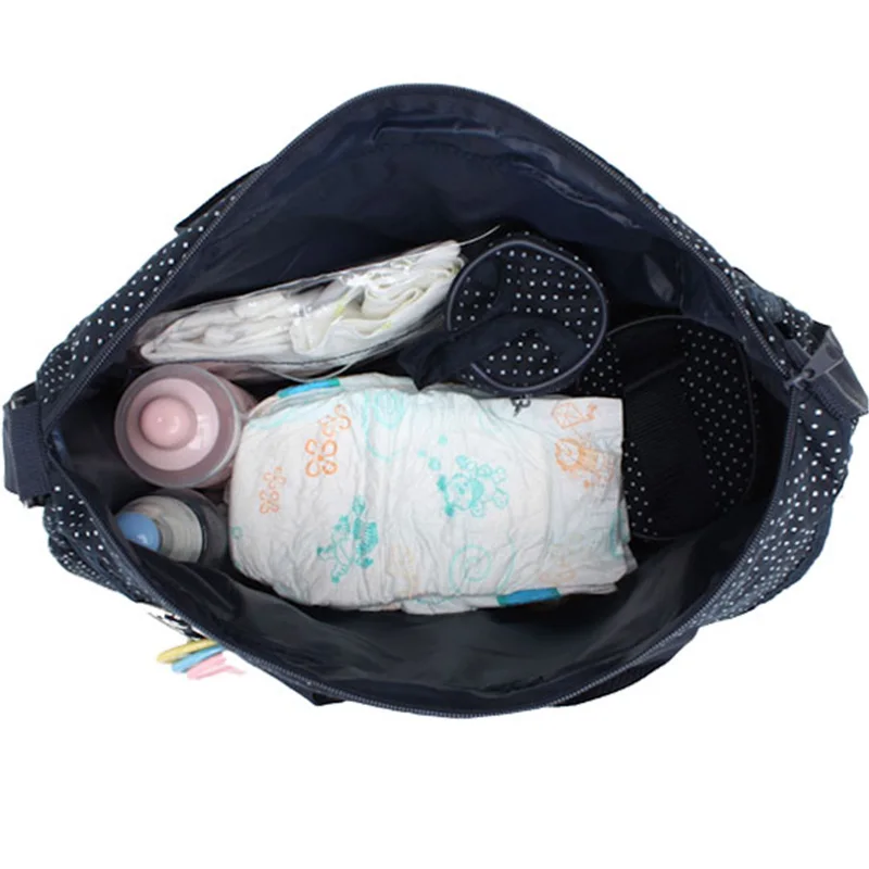 6 PcsSet Baby Diaper Bag Large Maternity Nappy Handbag Multifunction Mummy Travel Baby Care Stroller Tote Shoulder Bags BB6022 (8)