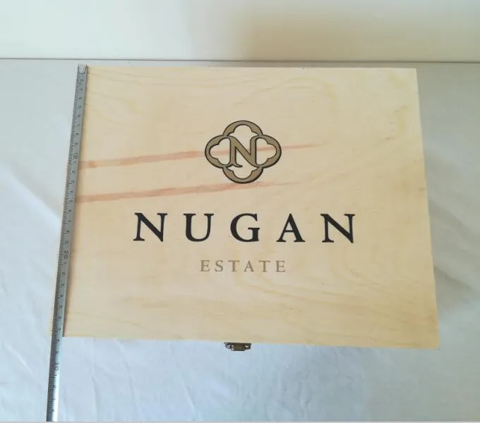 cheap wholesale unfinished 6 bottle wooden wine box