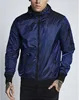 Mens autumn blue bomber fleece jacket men hood windbreaker coats