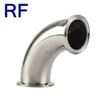RF Sanitary Stainless Steel Clamp DIN Rjt SMS ISO Stainless Steel Sanitary Bend 90 Degree Elbow